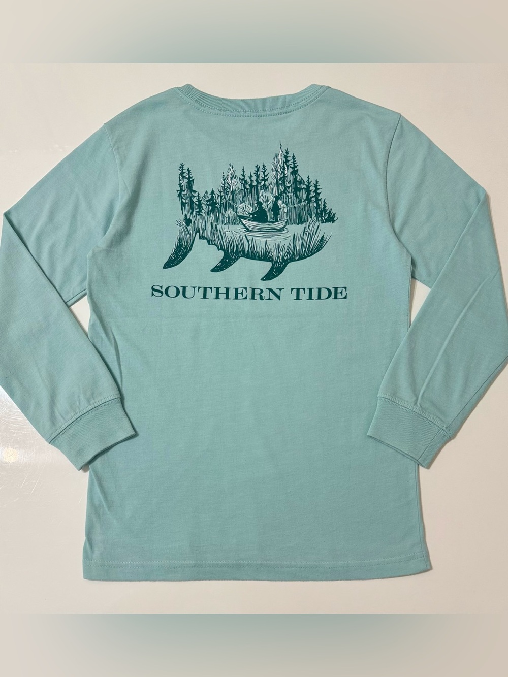 Southern Tide Boys Coastal Fishing Skipjack Long-Sleeve T-Shirt - Med (8-10)